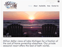 Tablet Screenshot of lakeparktrailerresort.com
